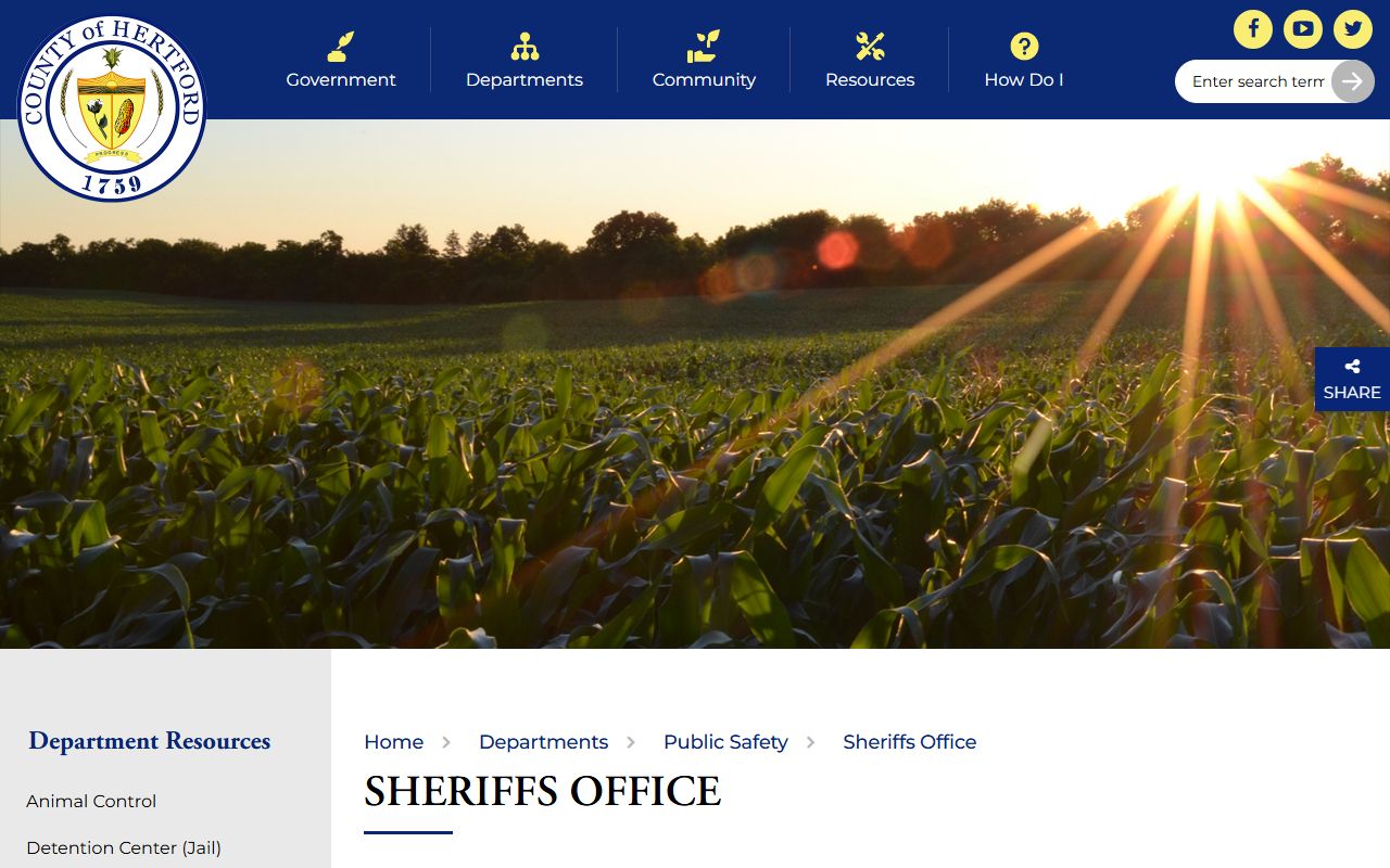 Hertford County arrest records Sheriff's Office criminal process