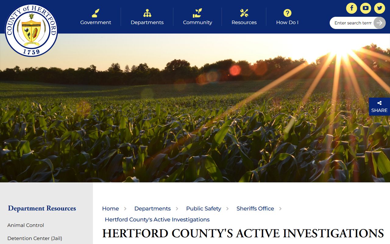 Hertford County arrest records active investigations and charges