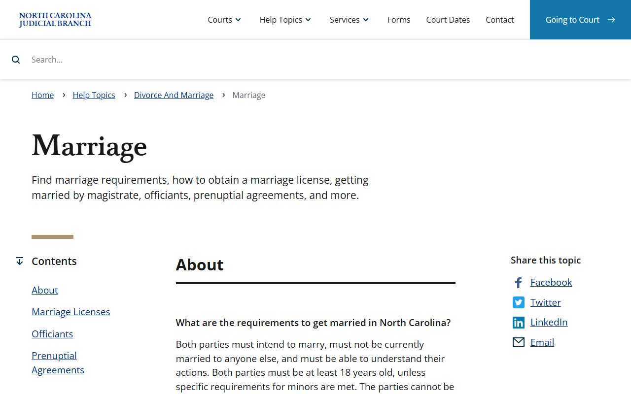 Hertford County marriage and divorce records statewide marriage requirements