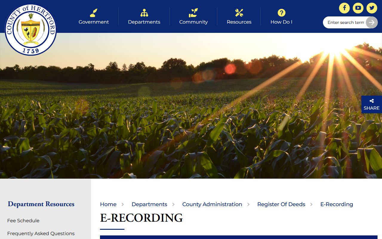 Hertford County warrant records official e-recording source distinction